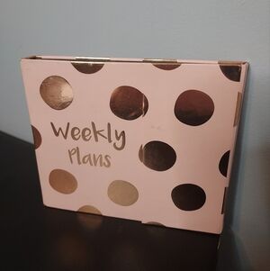Tri-Coastal Design Pink Weekly Plans Polka Dot Planner Organizer
